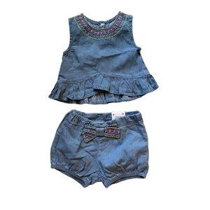 NWT 6M Mayoral 2-Piece Chambray Matching Set
